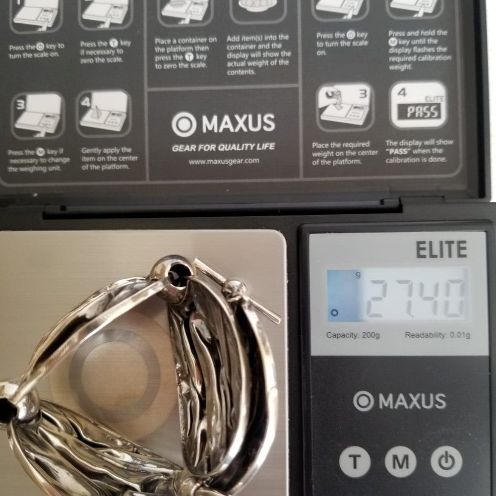 Solid Sterling Silver Oxidized Handcrafted Cascad… - image 6